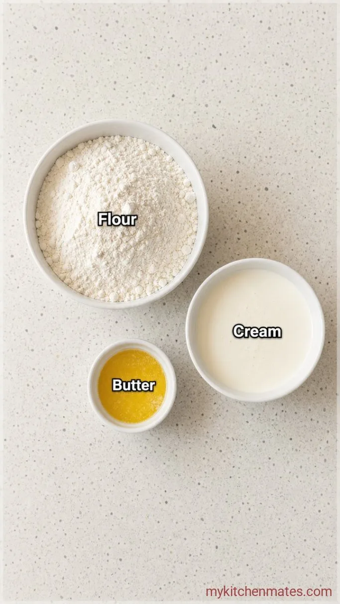 Quick 3-Ingredient Biscuits Ingredients