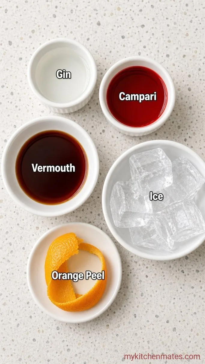 Classic 3-Ingredient Negroni Ingredients