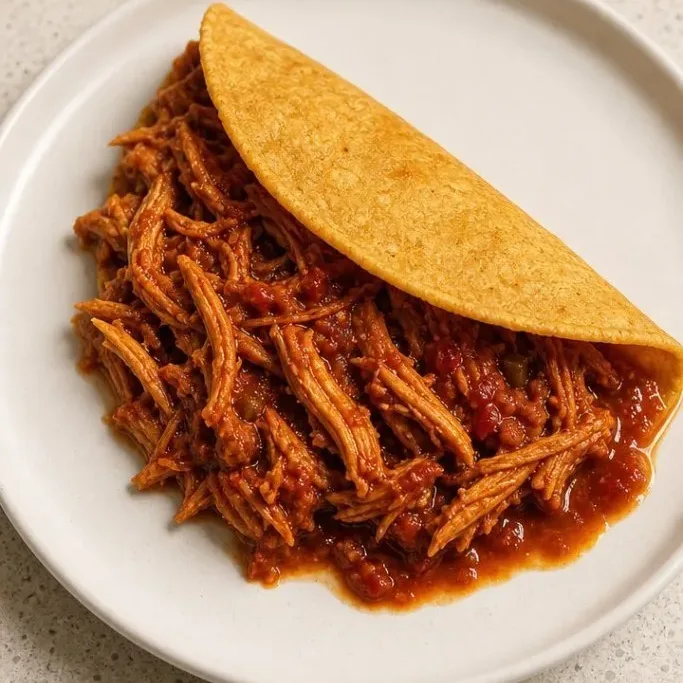 3-Ingredient Crockpot Chicken Tacos 3 Ingredient Crockpot Chicken Tacos