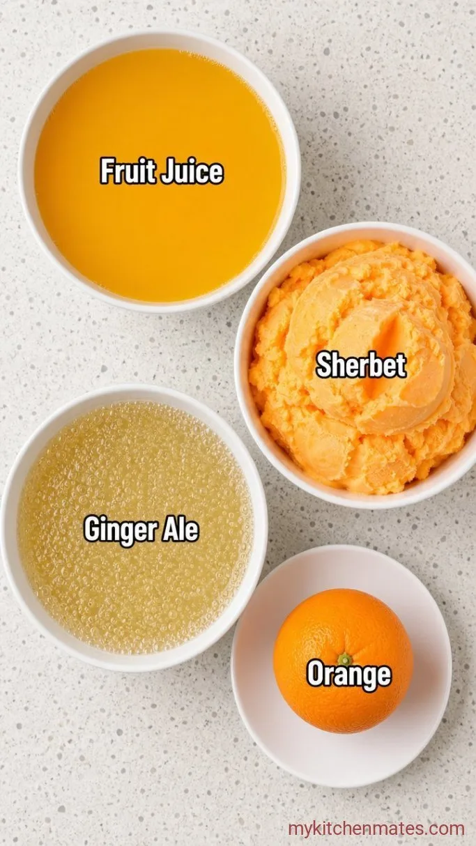 3-Ingredient Party Punch (Just Juice, Sherbet, Soda) Ingredients