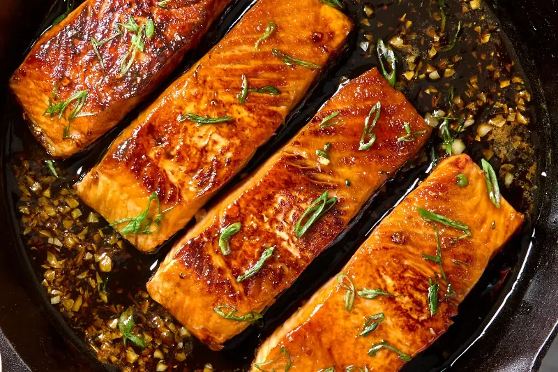 3. Baked Honey Garlic Salmon