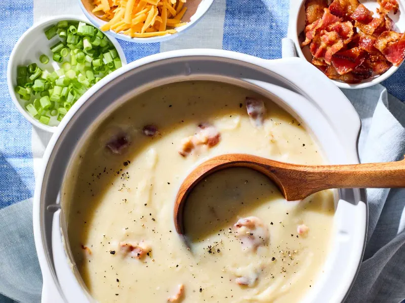 3. Creamy Crockpot Potato Soup