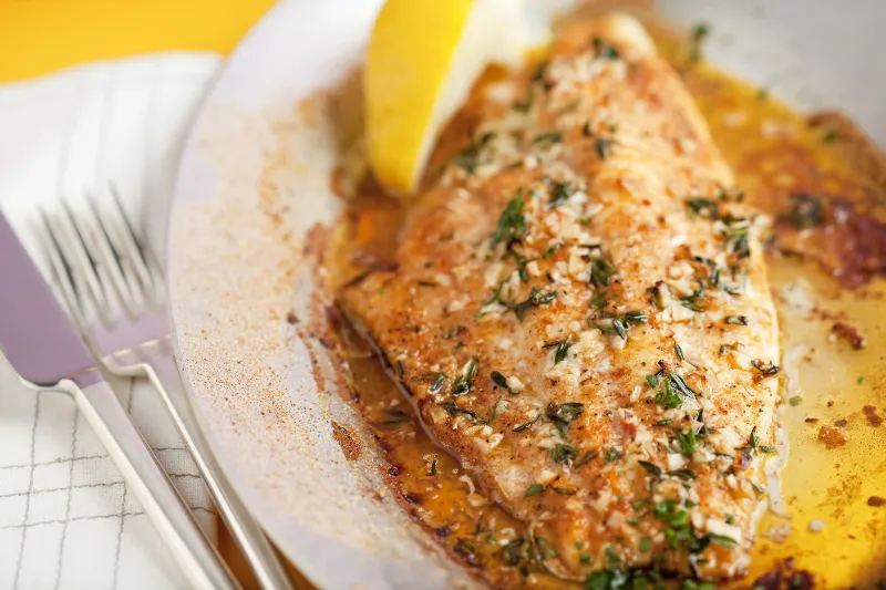 3. Lemon Garlic Baked Catfish