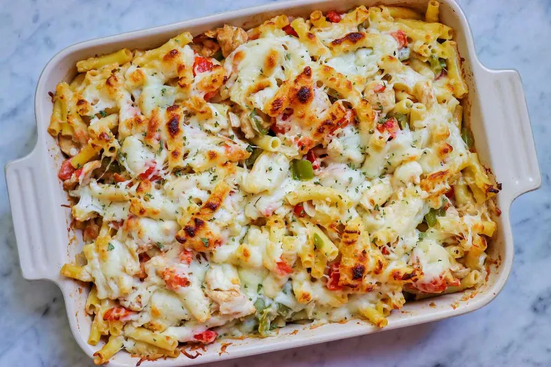 3. Soft Baked Ziti Alfredo