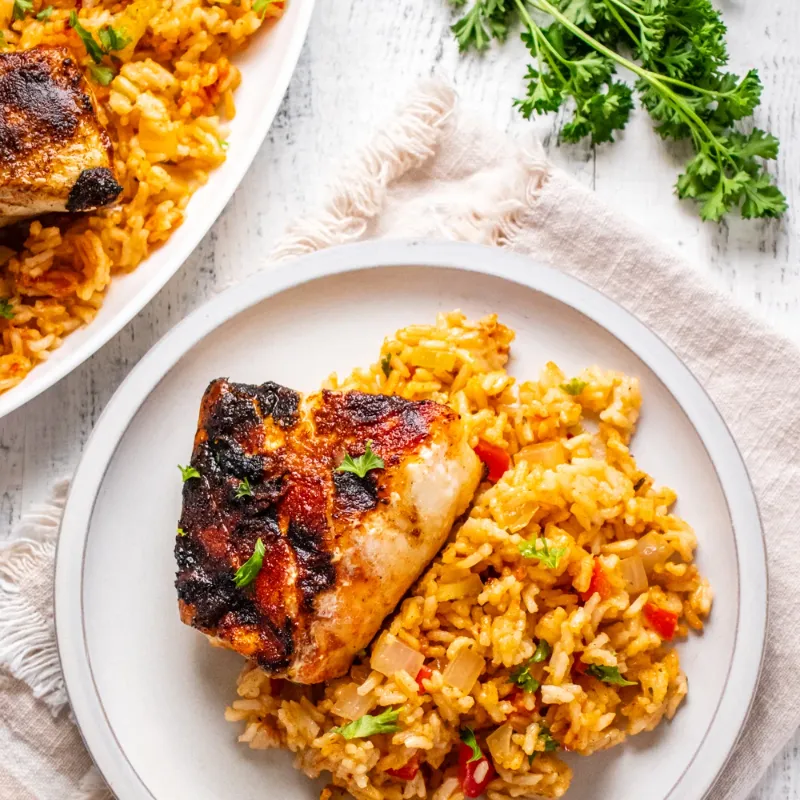 4 Dirty Rice Stuffed Catfish