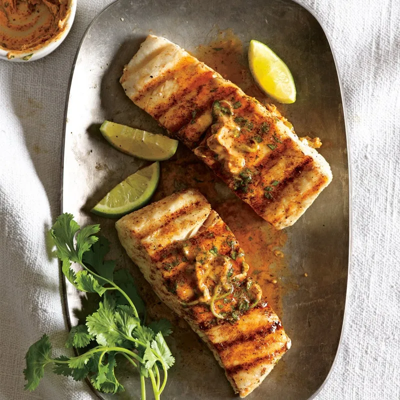 4 Honey Lime Grilled Halibut