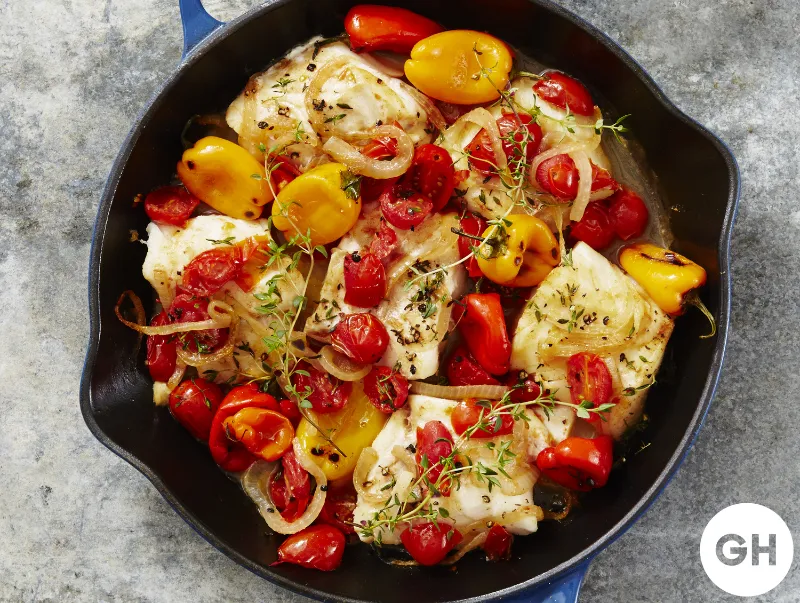 4 Spanish Style Cod with Peppers