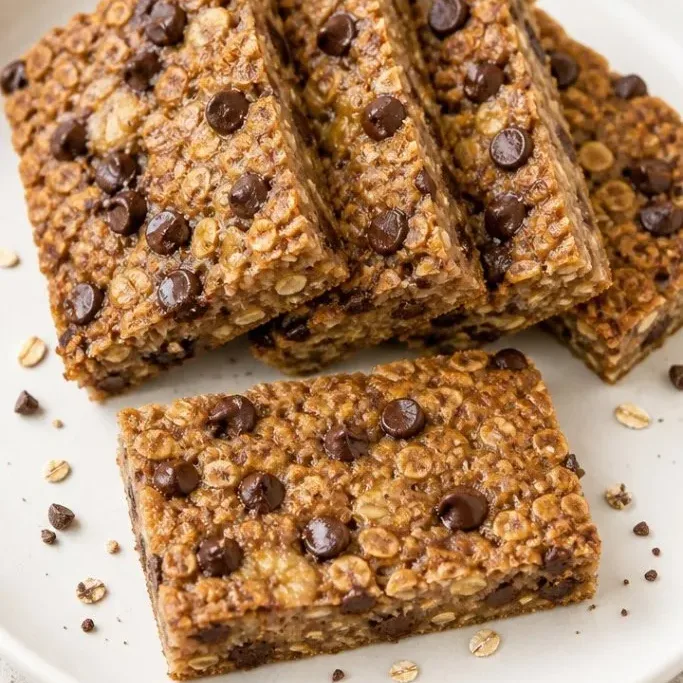 4 Ingredient Banana Oat Bars