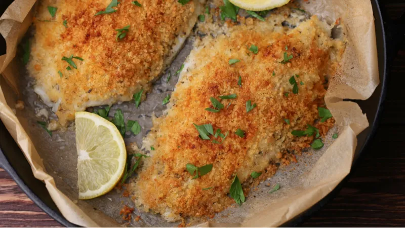 4. Parmesan Crusted Baked Catfish