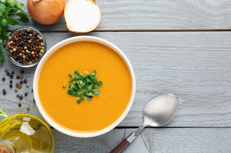 4. Red Lentil Soup