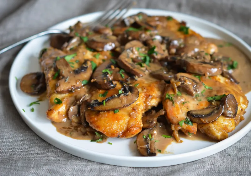 5 Chicken Marsala with Thyme