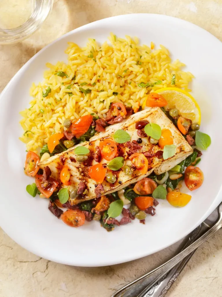 5 Mediterranean Grilled Halibut