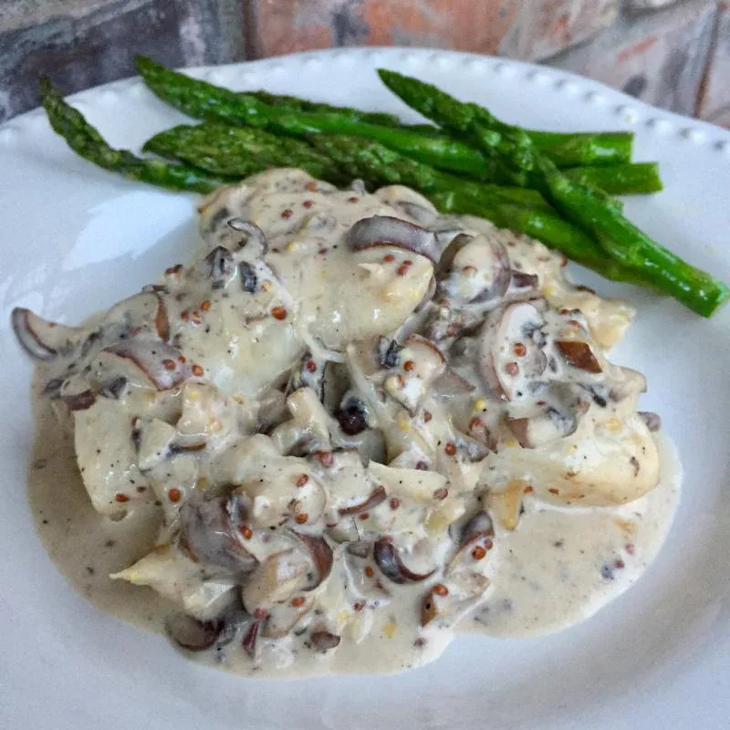 5. Halibut Cheeks in White Wine Cream Sauce