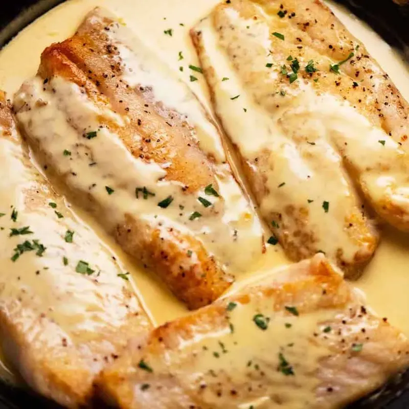 5. White Wine Cream Sauce Swordfish