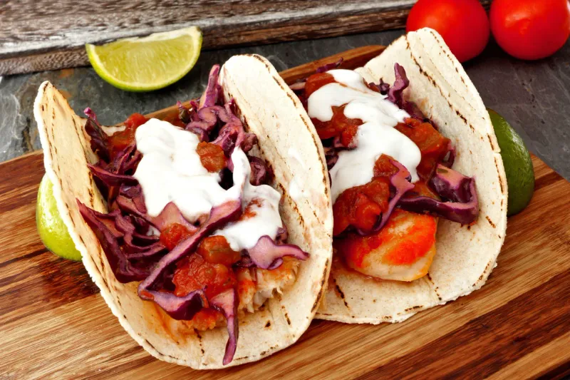 6 Healthy Cabbage Slaw Mahi Tacos