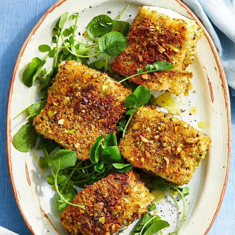 6 Panko Crusted Sea Bass