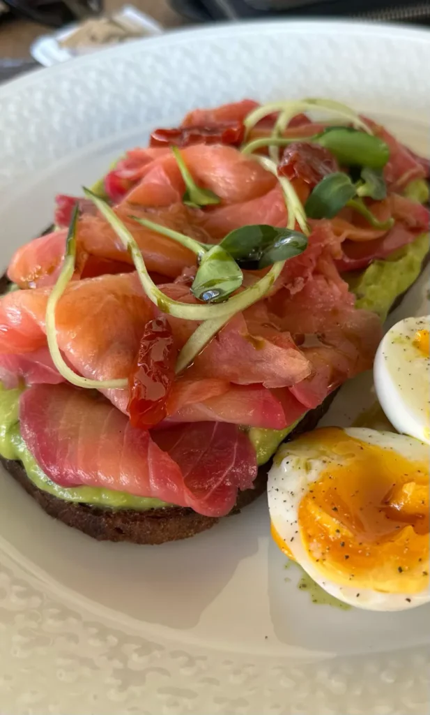 6. Avocado Toast With Smoked Salmon