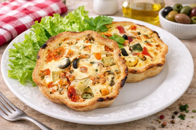 6. Crustless Veggie Quiche