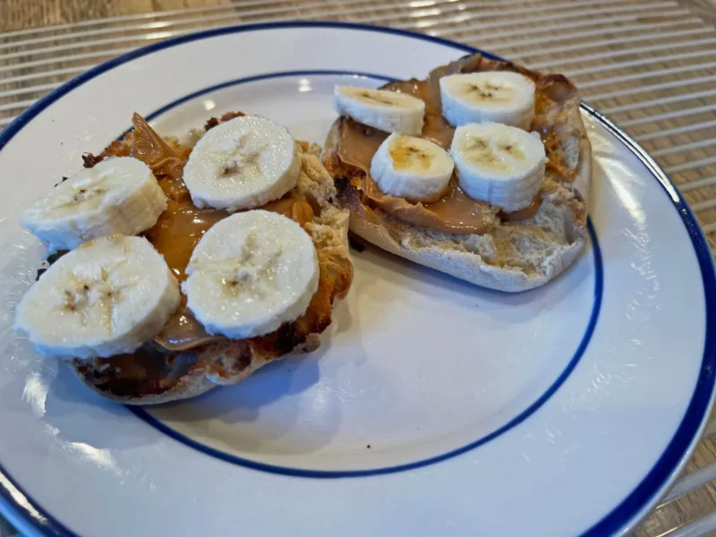 6. Peanut Butter Banana English Muffin