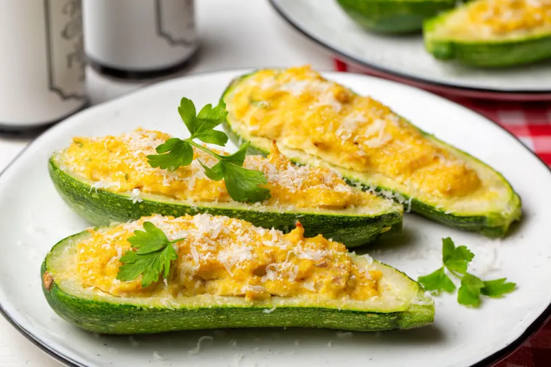 6. Tuna Zucchini Boats 1