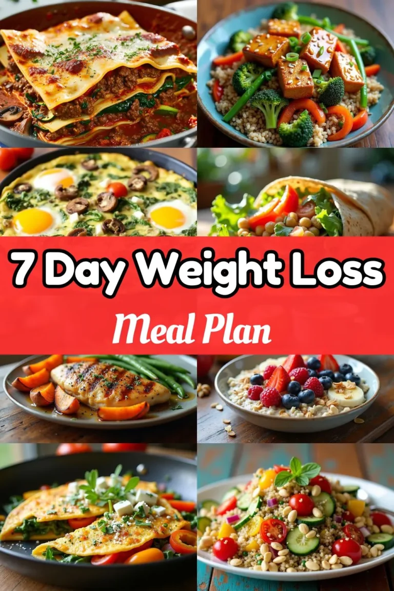 7 Day Weight Loss Meal Plan: Delicious & Nutritious Ideas for Every Day