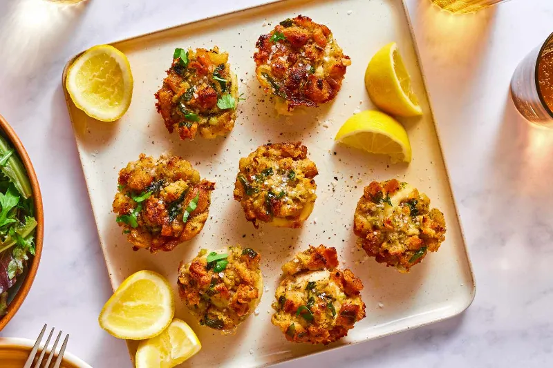 7 Garlic Butter Mushroom Stuffed Catfish