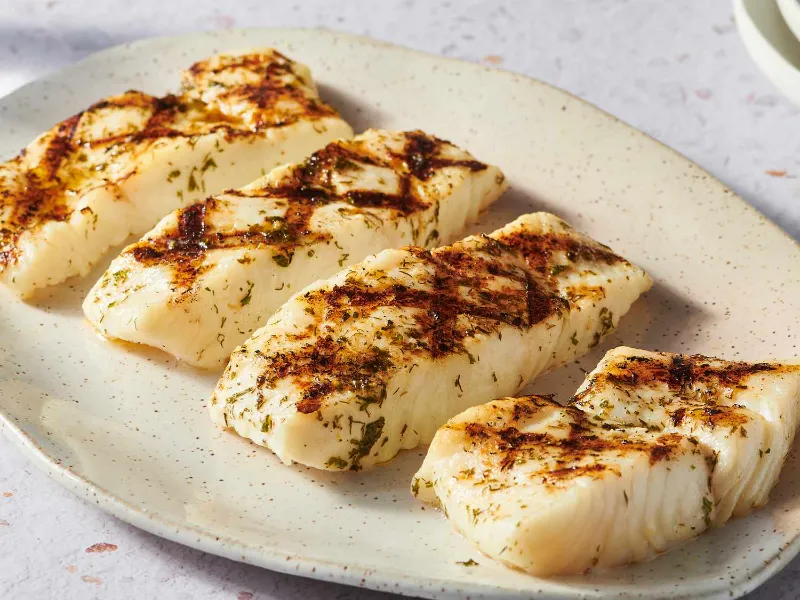 7 Pesto Grilled Halibut