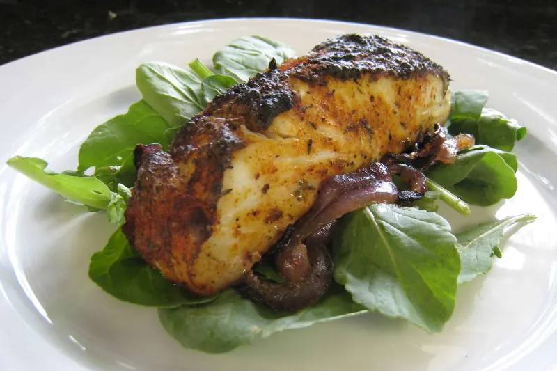 7 Spicy Cajun Baked Halibut