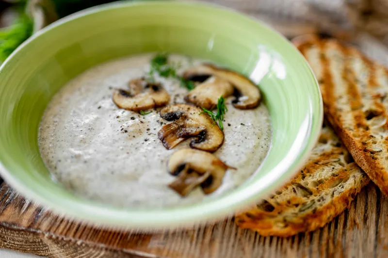 7. Creamy Mushroom Soup