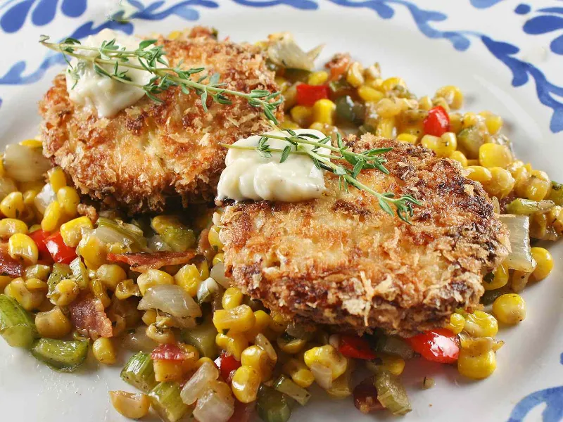 7. Crispy Halibut Cakes