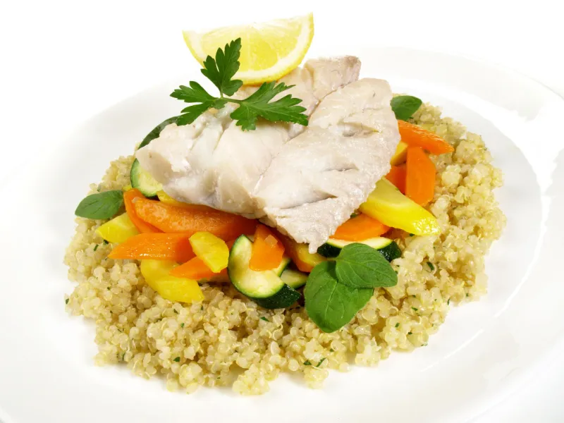 7. Haddock Quinoa Power Bowl
