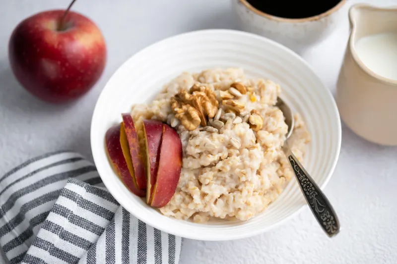 7. Steel Cut Oats with Cinnamon and Walnuts