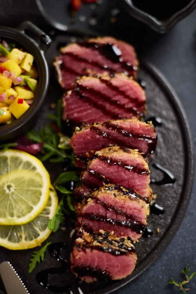 10 Gourmet Yellowfin Tuna Steak Recipes That'll Make You Look Like a Chef 8 Mango Salsa Tuna Steak