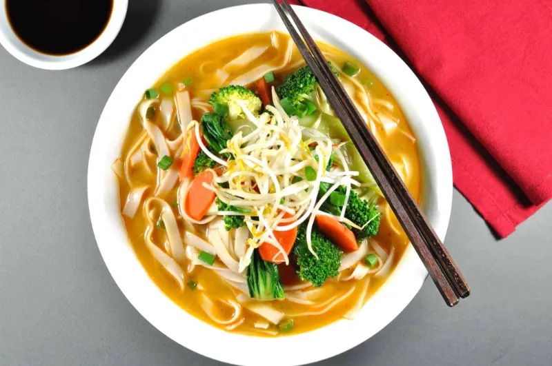8 Soft Noodle Vegetable Soup Strained