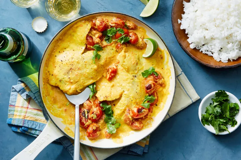 8. Coconut Curry Tilapia