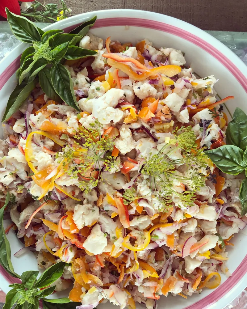 8. Halibut Cheek Ceviche