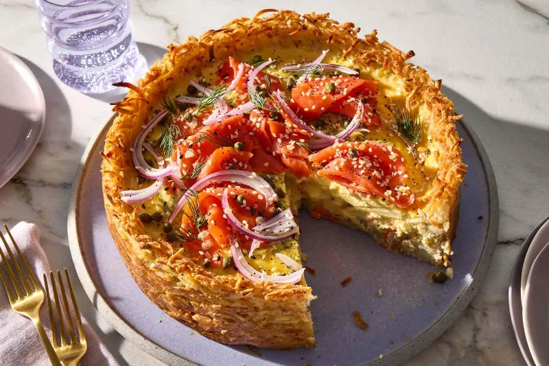 8. Smoked Salmon Quiche
