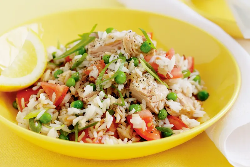 8. Tuna Coconut Rice Tropical Style
