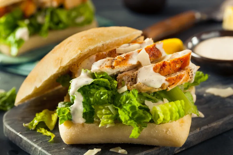 10 Best Chicken Salad Sandwich Recipes That Will Transform Your Lunch Game Forever 9 Chicken Caesar Salad Sandwich