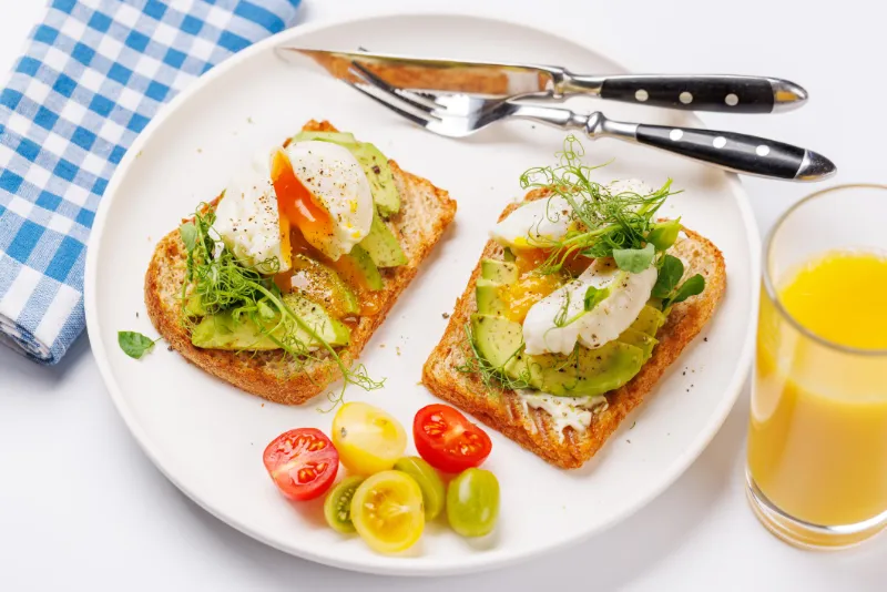 9. Avocado Egg Toast