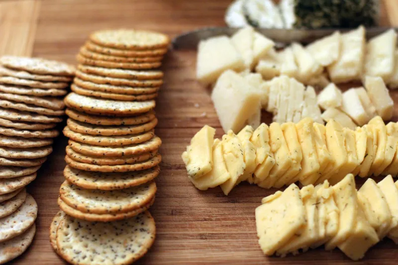 9. Cheese and Crackers