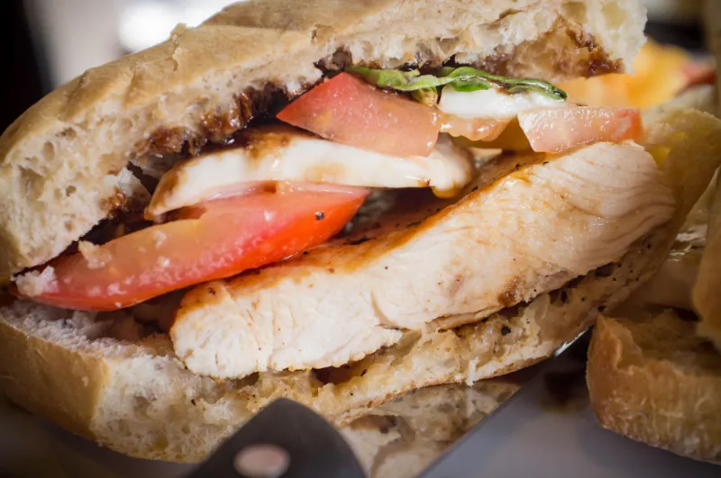 9. Chicken Caprese Sandwich