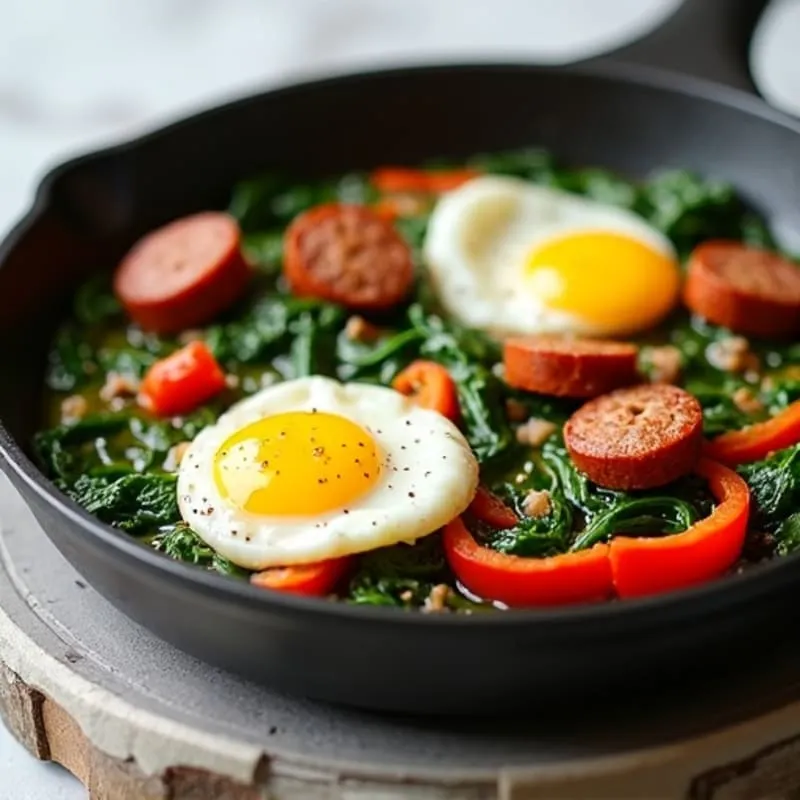 9. Egg White and Turkey Sausage Skillet
