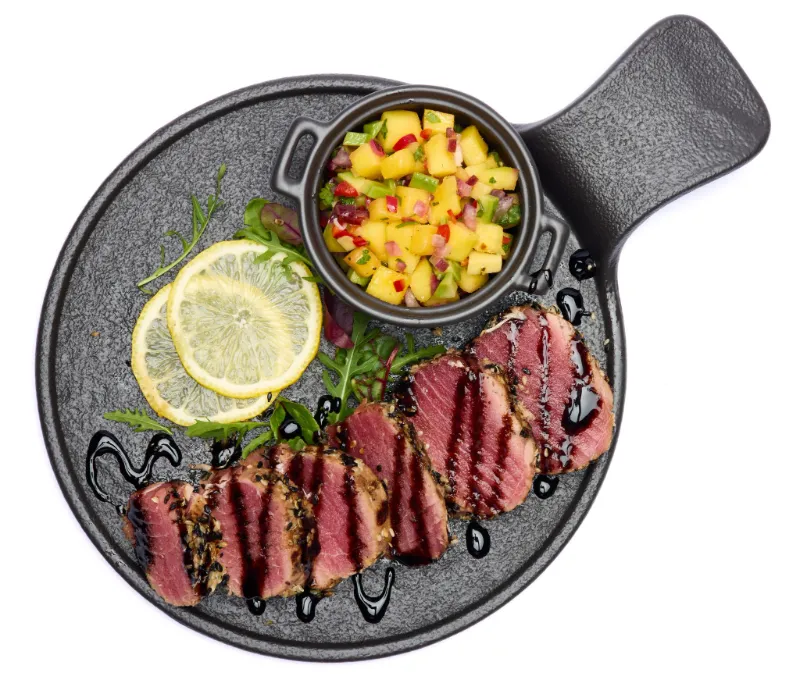 9. Mango Salsa Grilled Tuna