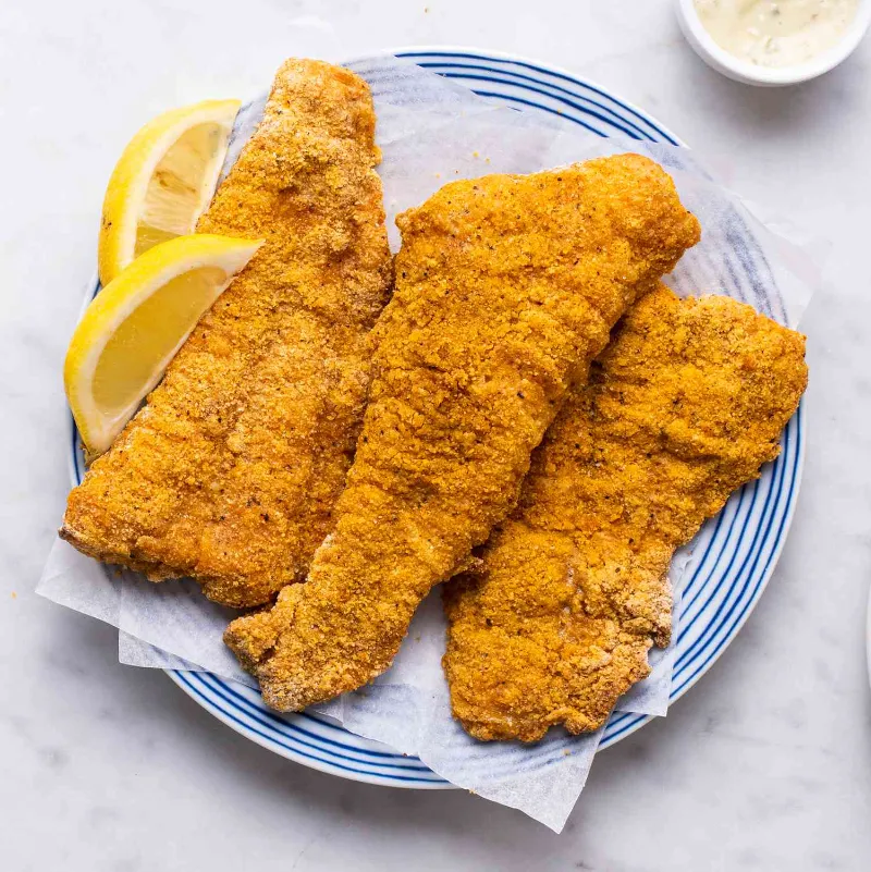 9. Panko Crusted Baked Catfish