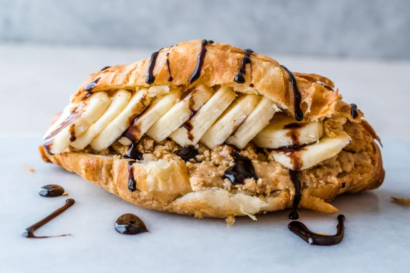 9. Peanut Butter Banana Croissant