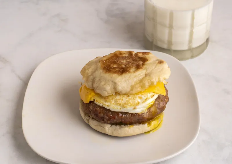 9. Sausage Egg and Cheese Breakfast Muffin