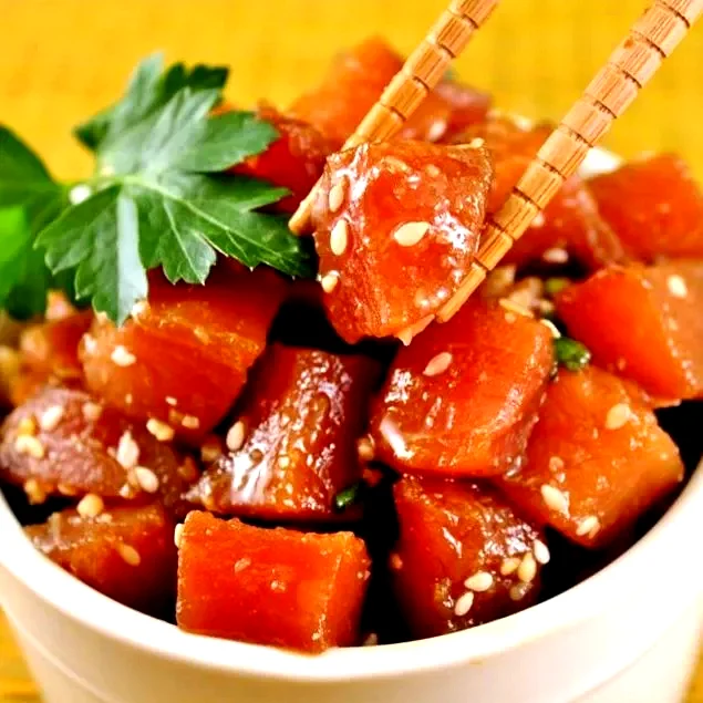 36 Island Cocktails and Tropical Food Favorites Ahi Poke Basic