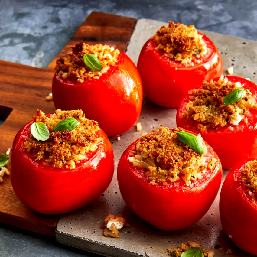 Air-Fried Italian Stuffed Tomatoes