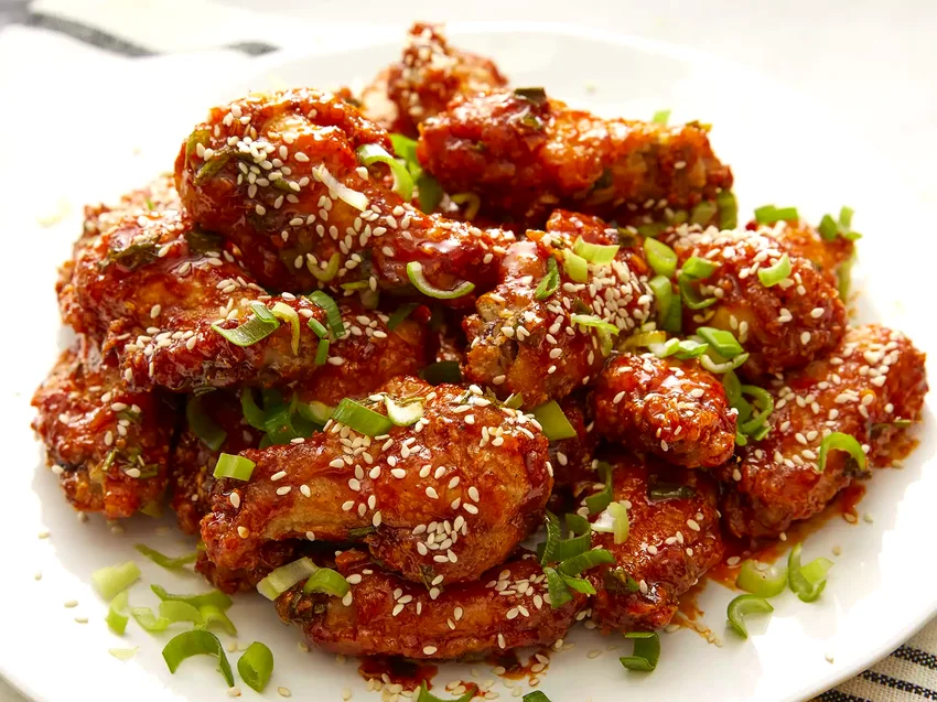 12 Fiery Honey Dishes for Sweet and Spicy Food Lovers Air-Fried Korean Chicken Wings